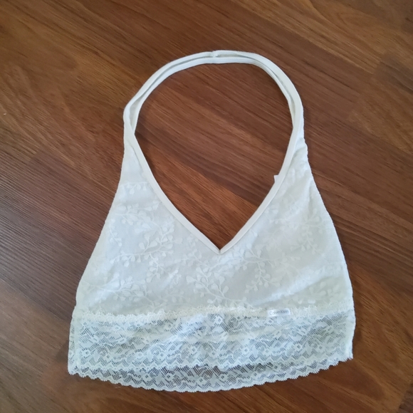 CALVIN KLEIN Bare Lace Unlined Halter Bralette Size S New - Picture 3 of 9